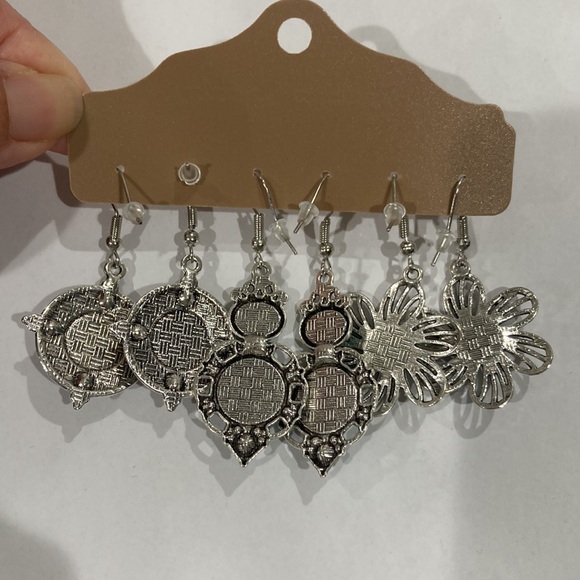 Three Earrings, Vintage Bohemian Style - NEW - Picture 5 of 5